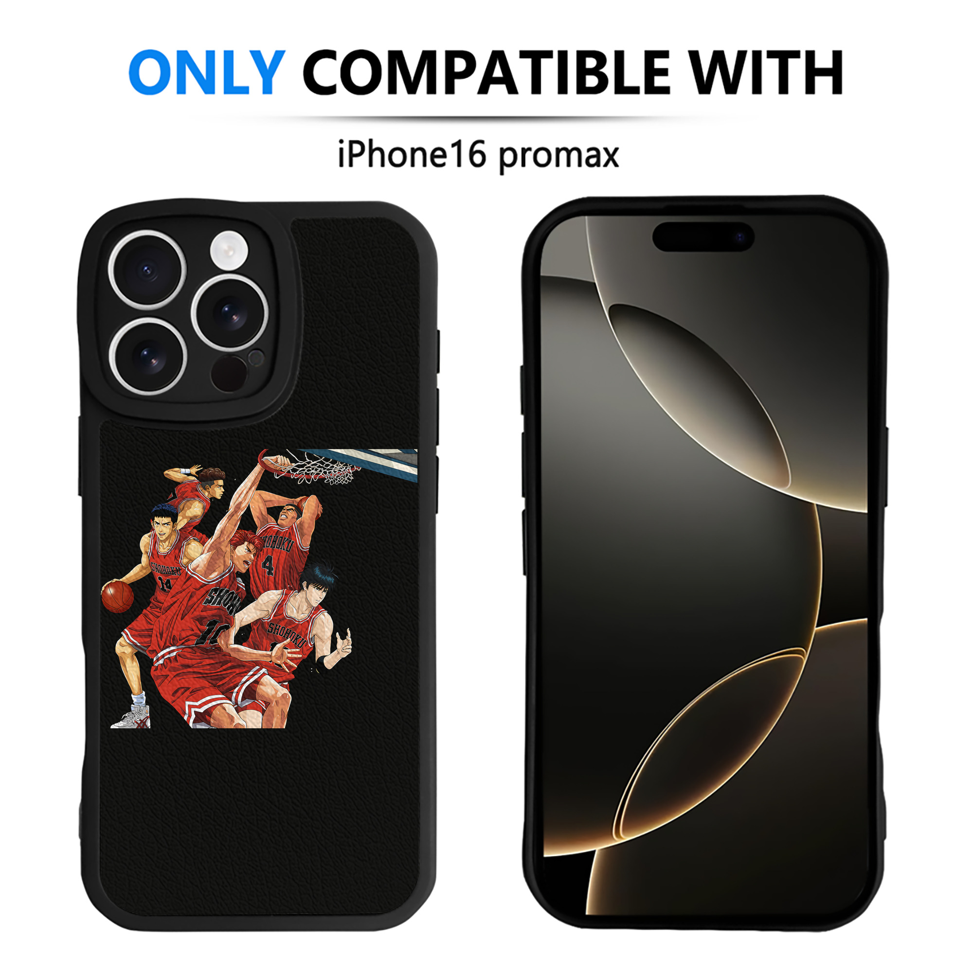 （画像用） SLAM DUNK／スラムダンク 【iPhone 16シリーズ対応】シリコンスマホケース（レザー調） 材質：シリコン